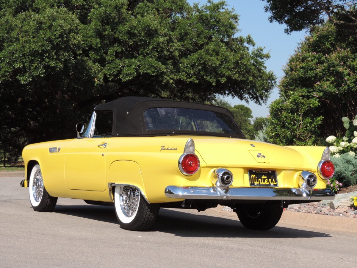 1955-Golden-Rod-Yellow-Thunderbird-For-Sale